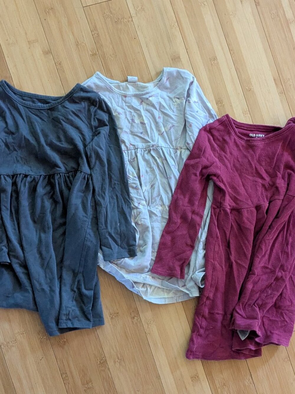 Bundle of 3 long sleeve dresses - size 5t